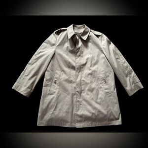 London Fog Thinsulate Men’s Trench Coat removable lining Size 44 Regular